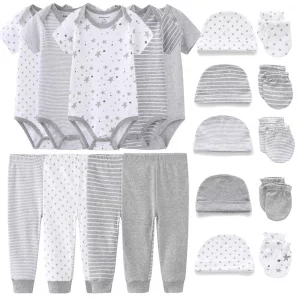 Kiddiezoom Unisex Baby Layette Essentials Giftset Clothing Set 19-Piece