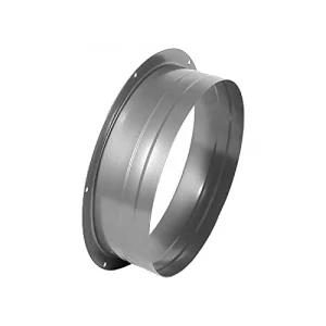 Delisheng Duct Connector Flange Metal Straight Pipe Flange for Heating Cooling Ventilation System 10 Inch (9.65inch)