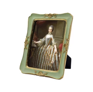 SYLVIA'S SHOP Vintage 4x6 Picture Frame, Antique Ornate Photo Frame, Table Top Display and Wall Hanging Home Decor, Old Fashioned Gorgeous Photo Gall