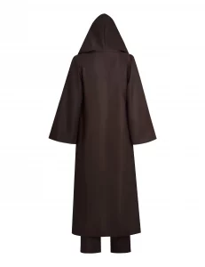 Mayerilby Anakin Skywalker Costume Adult Halloween Anakin Costume Tunic Hooded Robe For Men(Coffee, XL)
