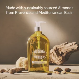 L'Occitane. Cleansing And Softening Refillable Shower Oil With Almond Oil 16.9 oz / 500 mL