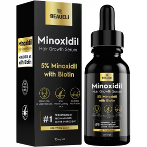 beaueli 5% Minoxidil for Men Hair, Minoxidil for Women Hair Growth, Minoxidil for Men Beard Growth, Minoxidil 5 Percent, Hair Regrowth for Men, Hair 