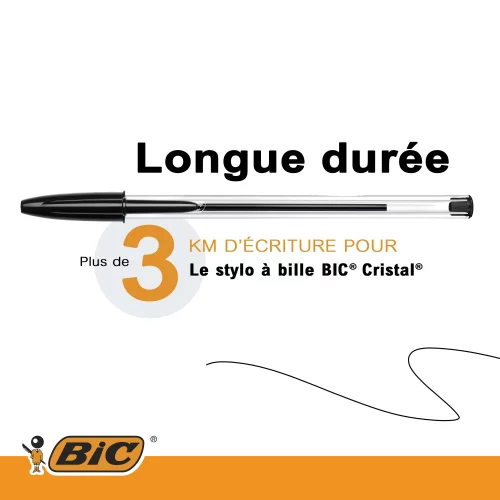 BIC Cristal Original Ballpoint Pens, Every-Day Biro Pens with Medium ...