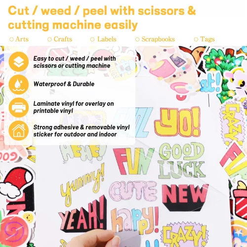 TECKWRAP Laminating Sheets Clear Laminate Sheets Sticker Paper for ...