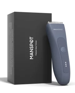 MANSPOT Electric Groin Hair Trimmer Hair Finishing Trimmers, Men's Shaving & Grooming Sets Kit with 4 Guards and Replaceable Ceramic Blade Heads,Wate