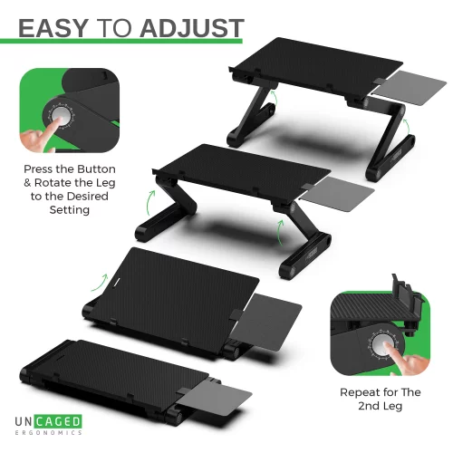 WorkEZ Adjustable Computer Keyboard Stand for Desk, Keyboard & Mouse ...