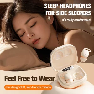 Xmenha Sleeping Ear Buds Sleep Earbuds for Side Sleepers, Noise Cancelling Sleep Headphones Sleeping on Side, Invisible Small Tiny Mini Micro Earbuds