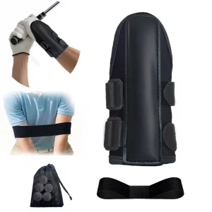 Siciwelely Golf Swing Training Kit with Wrist Strap/Arm Band/Storage Bag, Golf Swing Training Aid to Correct Wrist Angle & Develop Muscle Memory,Golf