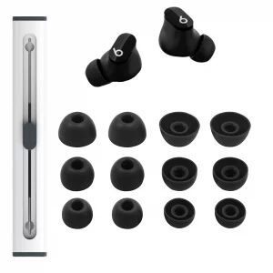 hopopower 6 Pairs Replacement Silicone Ear Tips Compatible with Beats Studio Buds/Fit Pro/Studio Buds +, Silicone Earbuds Eartips Buds Cover Set for 