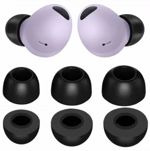 Memory Form Galaxy Buds 2 Pro Ear Tips, S/M/L 3 Size Replacement Reduce Noise Anti-Slip Fit in Case Premium Earbuds Gel Compatible with Beats Studio 