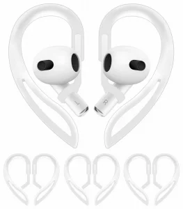 3 Pairs Ear Hooks Compatible with AirPods Pro 2nd 1st and 3 2 1, 360 Angle Rotation Adjustable Length Anti-Slip Sport Earhooks Wing Tips Holder Compa