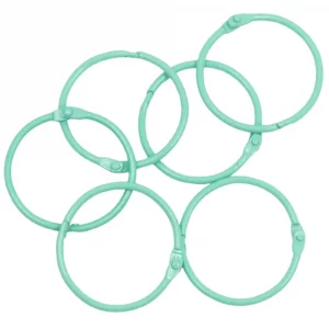 Craftelier - Set of 6 Metal Binding Rings for Scrapbooking, Card Making and Other Craft Projects | Rings for Photo Albums, Notebooks or Diaries | Siz