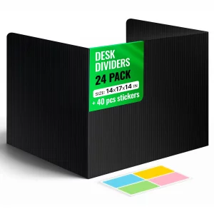 24 Pack Privacy Folders for Students - Desk Dividers for Students Privacy Boards - Privacy Shields for Student Desks - Testing Dividers for Classroom