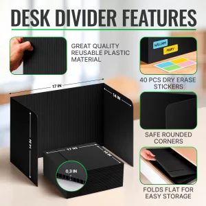 24 Pack Privacy Folders for Students - Desk Dividers for Students Privacy Boards - Privacy Shields for Student Desks - Testing Dividers for Classroom