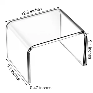 Acrylic Non-Slip Step Stools, Step Stool for Kids, Acrylic Stool, Step Stool for Adults, Toilet Stool, Plant Stand, Footstool, Display Rack (Non-Slip