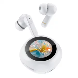 Active Noise Cancelling Touch Screen Earbuds With Screen Transparency Mode Tws Bluetooth Touchscreen Earbuds Anc Active Noise Canceling Blue Tooth Ea