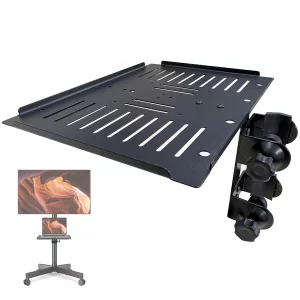 Nexoroot Dual-Clamp Desk Leg Shelf  13.4