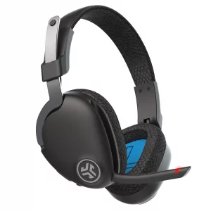 JLab JBuds Work Wireless Headset with Microphone, Over Ear Computer Headsets, Wired or Wireless Headphones with 60+ Playtime, Multipoint Bluetooth He