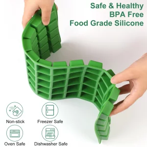 5 Pcs Silicone Food Molds for Harvest Right Freeze Dryer, Medium Tray Compatible Dividers for Freeze Drying Fruits, Candy, Chocolate, Pet Treats - BP