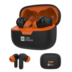 AGM Ear Buds, Wireless Earbuds with Noise Cancellation, Built-in Mic & Voice Assistant, ANC and Transparency Modes, Game and Music Modes, 180-Day Sta