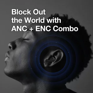 AGM Ear Buds, Wireless Earbuds with Noise Cancellation, Built-in Mic & Voice Assistant, ANC and Transparency Modes, Game and Music Modes, 180-Day Sta