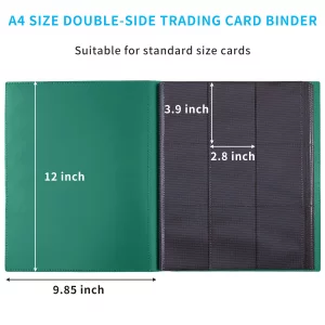 Card Binder, 360 Pockets Upgraded Trading Card Binders, Cards Collection Binder 9 Pocket, Side Loading Yugioh Binder Book Holder for MTG, TCG, Sport,