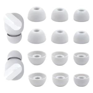 Replacement Silicone Ear Tips for Beats Fit Pro/Studio Buds/Studio Buds+ Headphone, 6 Pairs Earbuds Eartips L/M/S, Eargels Set Fit in Case, Earplug E