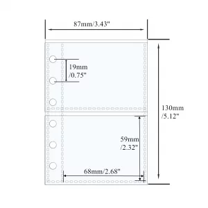 20pcs A7 Photo Sleeves Clear Sheet Protectors 2.6''x2.3'' 2 Pockets Picture Card Insets PP Photo Album Refill Pages for 6 Ring Binder