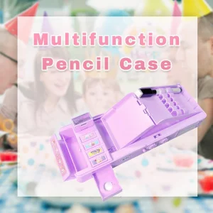 LilyBeauty Pop Up Multifunction Pencil Case for Girls and Boys, Cute Cartoon Pen Box Organizer Stationery, Sharpener, Schedule, Whiteboard, School Su