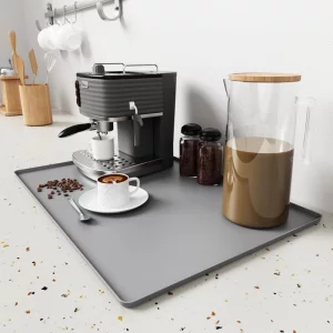 3 Pack Multi Purpose Silicone Mats Thick Heat Resistant Silicone for Dish Drying, Baking, Pet Feeding, Non-slip, Countertop Protector(L 25.6