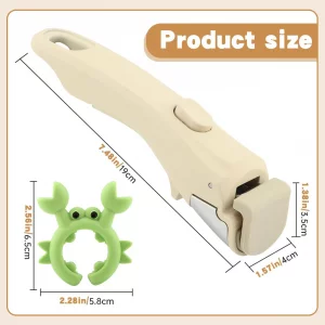 Removable Pot Handle with 2 Spoon Rests, Universal Pot Handle for All Cookware(COLOR:White)