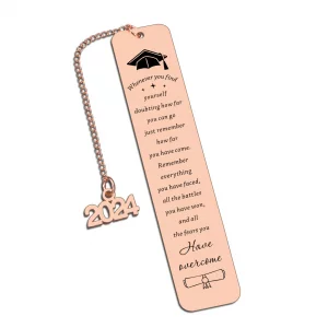 Back to School Supplies First Day of School Girls Graduation Gifts for Her 2024 Bookmark Off to College Graduation Gifts for Her Inspirational Gradua