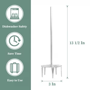 KAMaster Pork Puller 3 Inch 304 Stainless Steel Meat Shredder Suitable for Making Meat Strips with Standard Hand Drill Pork Puller BBQ Smoking Access
