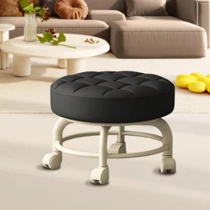 Low Height Rolling Stool with Wheels Heavy Duty Rolling Stools 360 Degree Rotating for Home Cleaning Garage Fix Stool Outdoor Office Working Flooring