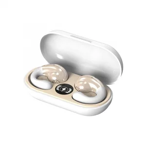 Wireless Headset Clip On Open Ear Earbuds Wireless Ear Clip Bone Conduction Headphones Open Ear Buds Ear Clip Induction Earphones Bone Conducting Hea