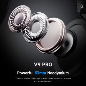 MCHOSE V9 PRO Wireless Gaming Headset 7.1 Surround Sound for PS5 PS4 PC SWITCH TOPSPEED Gaming Headphones with Noise Canceling Mic, 250Hr Battery, Lo