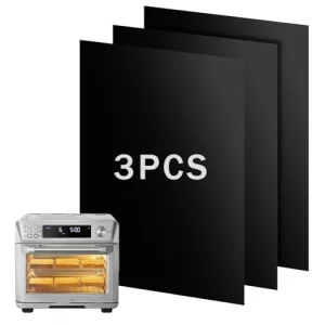 SIUDANGKA Oven Liners for Bottom, 3 PCS Air Fryer Liners Reusable Compatible With COSORI 11-in-1 Air Fryer Toaster Oven Drip Pan Teflon Sheets Mat fo