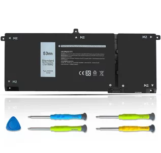 ASODI 53Wh H5CKD 15V Battery Replacement for Dell Inspiron 5400 5406 7300 7405 7306 7500 7506 2-in-1 Silver 5300 5301 5401 5408 5402 5409 5501 5508 S