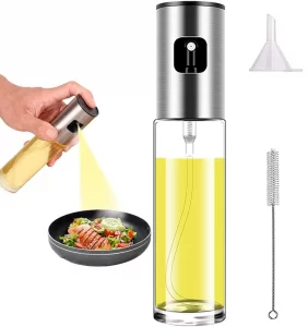 Wayeept Olive Oil Sprayer for Cooking Oil Spritzer Mister for Air Fryer Canola Vinegar Vegetable Oil Portable Mini Bottle Kitchen Gadgets for BBQ/Pan
