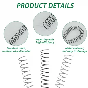 Rayson 14.3mm Spiral Wire Coil for Binding, 4:1 Pitch, 48-Loops, 9/16