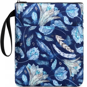 DSIUE Book Sleeve Lover Gifts Protector With Zipper, Covers for Paperbacks, Pouch With Pockets, Accessories, 11.4 X 9 Inch