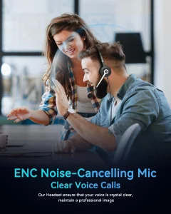 USB Headset with Microphone,Computer Headphones for PC/Laptop,Wired Work Headset with Microphone Noise Canceling & Volume Control for Home,Office,Tea