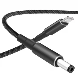 Arkare USB C to DC 5.5mm x 2.1mm 100W PD Power Cable 5.9FT Type C to DC Barrel Jack for Laptop Work with 100W+ PD Source