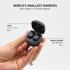Wireless Earbuds for Small Ears, Compact Ear Buds for Kids & Teens, 2.5g Ultra-Light, Coin-Sized Charging Case, Bluetooth 5.4 Earphones for Workout &