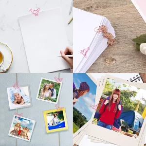 100 Pcs Chick Paper Clips Animal Shaped Paper Clips, Lovely Chicken Shaped Funny Paper Clips Bookmarks Planner Clips, Office Gifts School Gifts for W