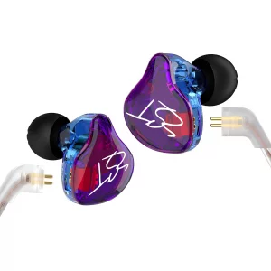 YINYOO Easy KZ ZST Colorful Hybrid Banlance Armature with Dynamic in-Ear Earphone 1BA+1DD HiFi Headset Earphones Wired Ear Buds Wired Drum Headphones