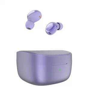 Xmenha Mini Wireless Purple Earbuds Small Blue Tooth Ear Buds for Small Ears Bluetooth Mini Tiny Discreet Ear Buds Earphones Invisible Earbuds for Sm
