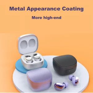 Xmenha Mini Wireless Purple Earbuds Small Blue Tooth Ear Buds for Small Ears Bluetooth Mini Tiny Discreet Ear Buds Earphones Invisible Earbuds for Sm
