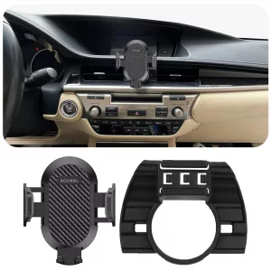 AOUKKL Car Phone Holder Fits for Lexus ES 300h / ES 350 2013-2018 Accessories,Thick Cases Friendly,Cell Phone Mount for 4.7-7 in Phones,360 Degree Ro