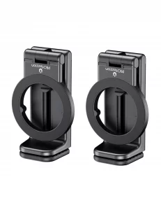 PROfezzion 2-Pack Magnetic Airplane Phone Holder for MagSafe iPhone 17, 16, 15, 14, 13 & All Phones, Handsfree Plane Phone Mount for Seat Tray Table,